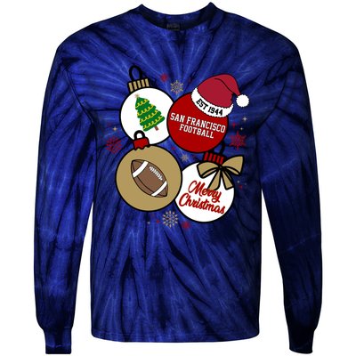 Merry Christmas San Francisco Football Est 1944 Tie-Dye Long Sleeve Shirt