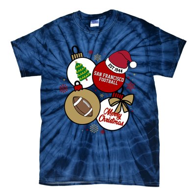 Merry Christmas San Francisco Football Est 1944 Tie-Dye T-Shirt