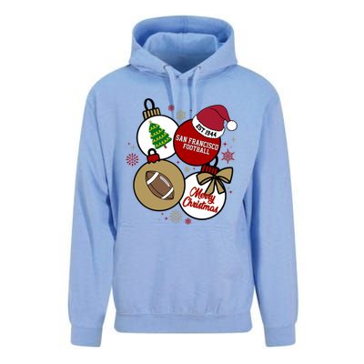 Merry Christmas San Francisco Football Est 1944 Unisex Surf Hoodie