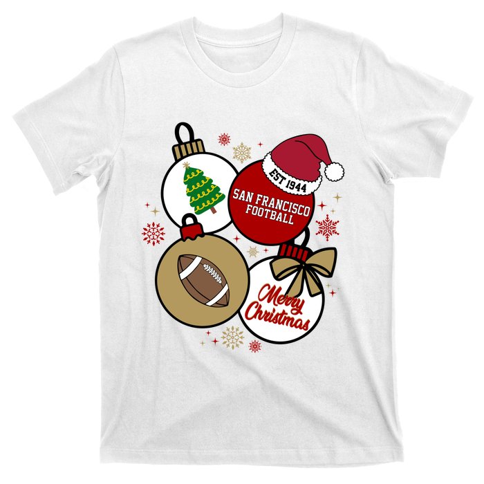 Merry Christmas San Francisco Football Est 1944 T-Shirt