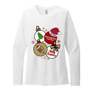 Merry Christmas San Francisco Football Est 1944 Womens CVC Long Sleeve Shirt