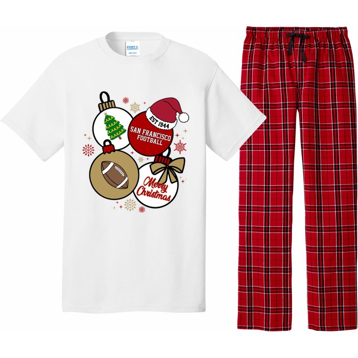 Merry Christmas San Francisco Football Est 1944 Pajama Set