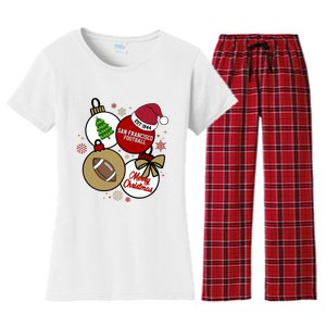 Merry Christmas San Francisco Football Est 1944 Women's Flannel Pajama Set