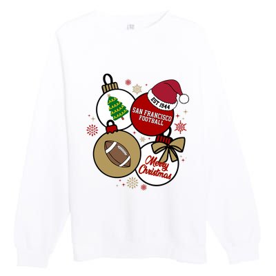 Merry Christmas San Francisco Football Est 1944 Premium Crewneck Sweatshirt