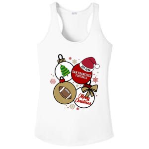 Merry Christmas San Francisco Football Est 1944 Ladies PosiCharge Competitor Racerback Tank