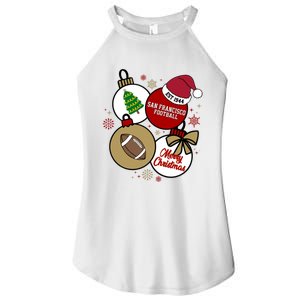 Merry Christmas San Francisco Football Est 1944 Women's Perfect Tri Rocker Tank