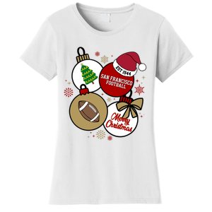 Merry Christmas San Francisco Football Est 1944 Women's T-Shirt