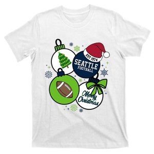 Merry Christmas Seattle Football Est 1974 T-Shirt