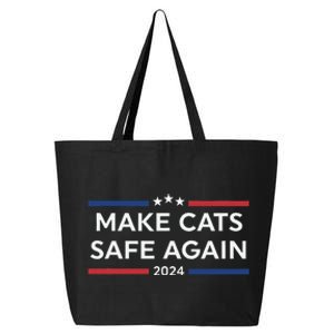 Make Cats Safe Again Funny 2024 Presidential Election 25L Jumbo Tote