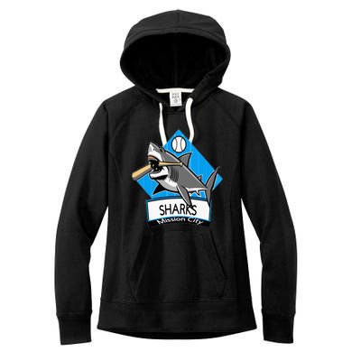 Mission City Sharks Baseball Women's Fleece Hoodie