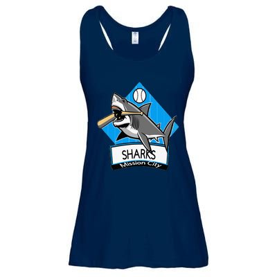 Mission City Sharks Baseball Ladies Essential Flowy Tank