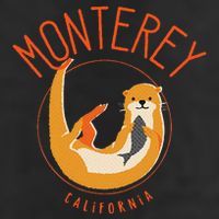 Monterey California Sea Otter Design Cool Comfort Performance Bucket Hat