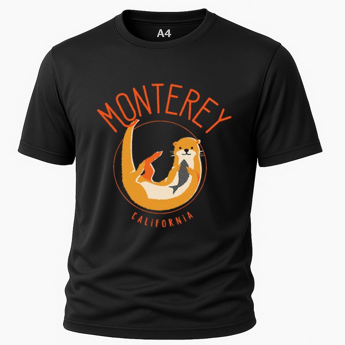 Monterey California Sea Otter Design Cooling Performance Crew T-Shirt