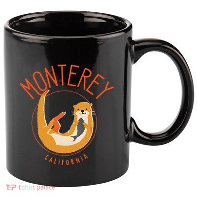 Monterey California Sea Otter Design 11oz C Handle Ceramic Mug