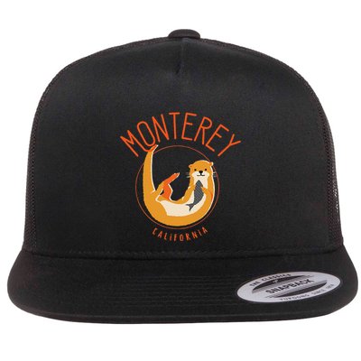Monterey California Sea Otter Design Flatbill Hat