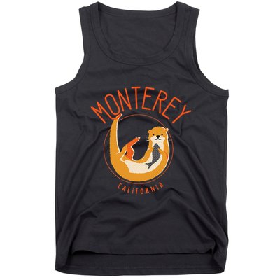 Monterey California Sea Otter Design Tank Top