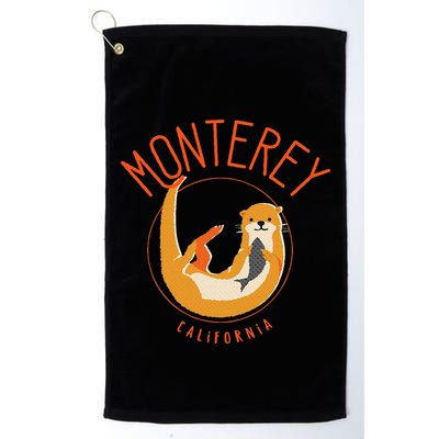 Monterey California Sea Otter Design Golf Towel