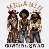 Melanin Cowgirl Swag African American Cowgirl Black History Baby Bodysuit