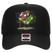 Melting Cube Speed Cubing Vintage Puzzle Math Trucker Hat