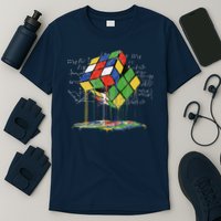 Melting Cube Speed Cubing Vintage Puzzle Math T-Shirt