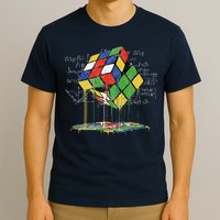 Melting Cube Speed Cubing Vintage Puzzle Math T-Shirt