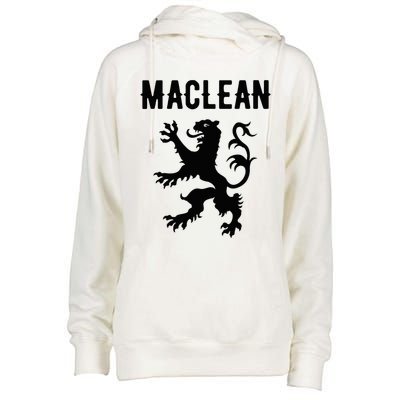 Maclean Clan Scottish Family Name Scotland Heraldry Womens Funnel Neck Pullover Hood