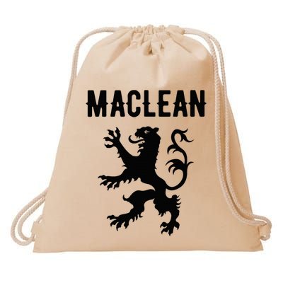 Maclean Clan Scottish Family Name Scotland Heraldry Drawstring Bag