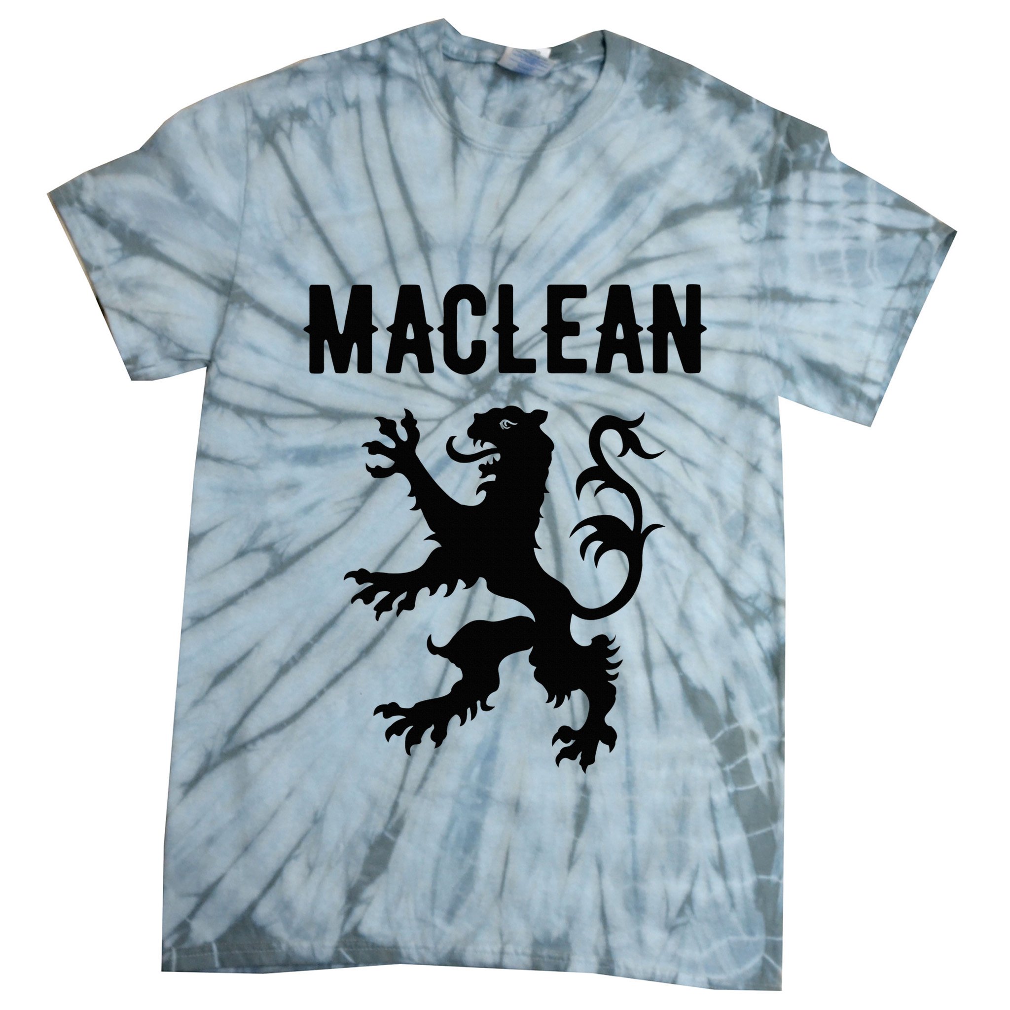 Maclean Clan Scottish Family Name Scotland Heraldry Tie-Dye T-Shirt
