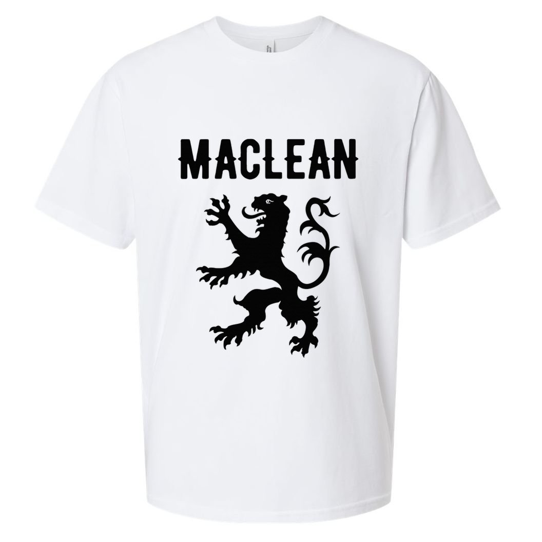 Maclean Clan Scottish Family Name Scotland Heraldry Sueded Cloud Jersey T-Shirt