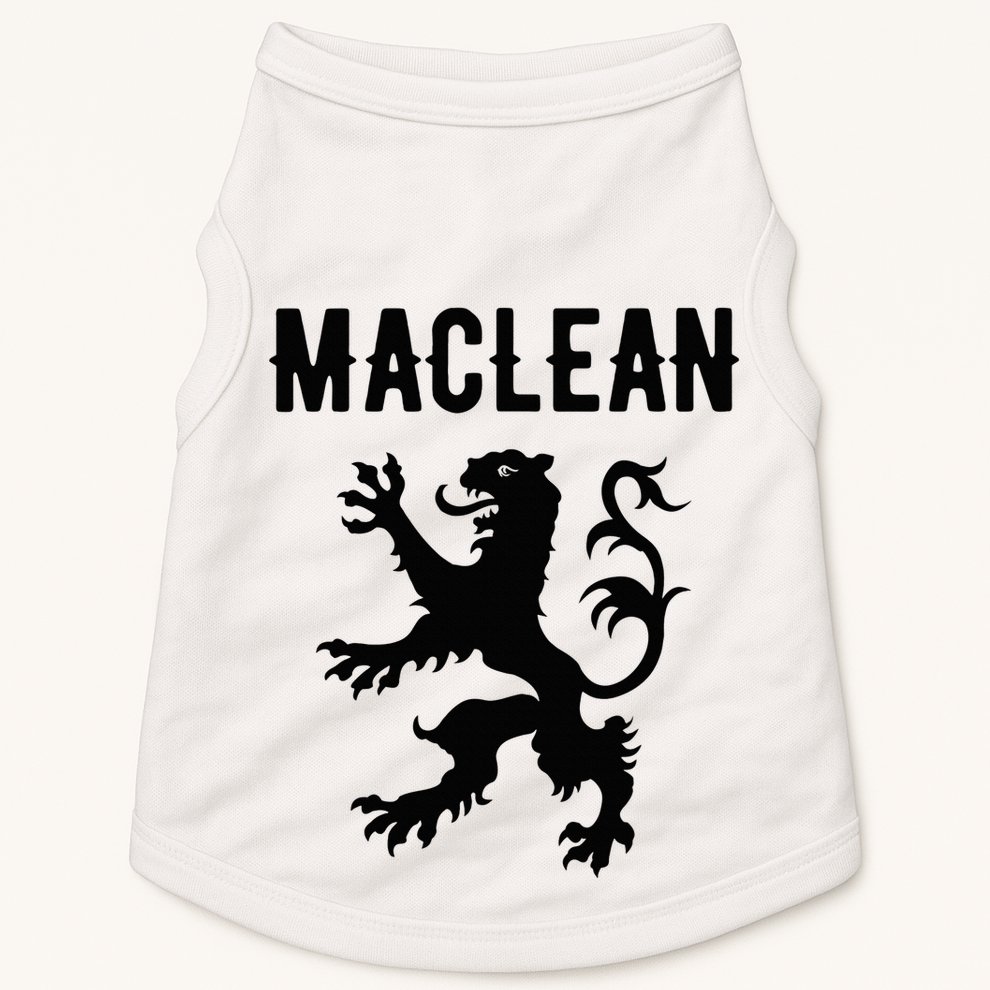 Maclean Clan Scottish Family Name Scotland Heraldry Doggie Tank