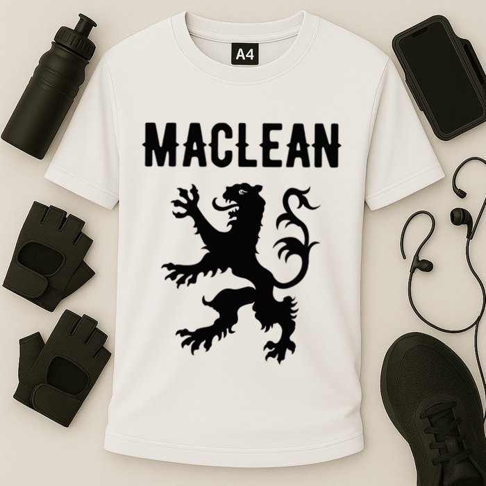 Maclean Clan Scottish Family Name Scotland Heraldry Cooling Performance Crew T-Shirt