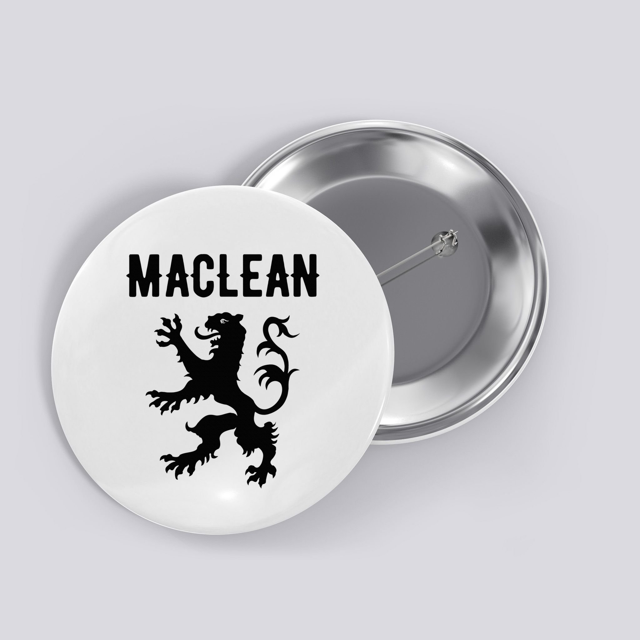 Maclean Clan Scottish Family Name Scotland Heraldry Button
