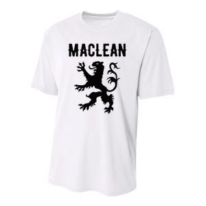 Maclean Clan Scottish Family Name Scotland Heraldry Youth Performance Sprint T-Shirt