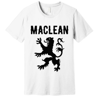 Maclean Clan Scottish Family Name Scotland Heraldry Premium T-Shirt