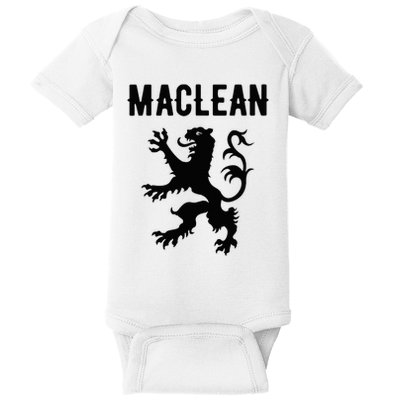 Maclean Clan Scottish Family Name Scotland Heraldry Baby Bodysuit