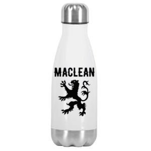 Maclean Clan Scottish Family Name Scotland Heraldry Stainless Steel Insulated Water Bottle