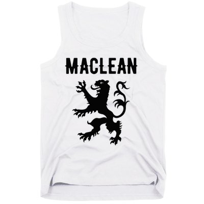 Maclean Clan Scottish Family Name Scotland Heraldry Tank Top