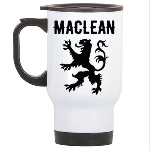 Maclean Clan Scottish Family Name Scotland Heraldry Stainless Steel Travel Mug