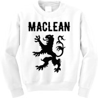 Maclean Clan Scottish Family Name Scotland Heraldry Kids Sweatshirt