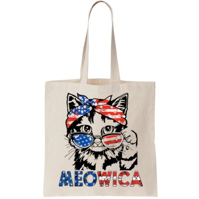 Meowica Cat Sunglasses American Flag 4th Of July Merica Usa Bag