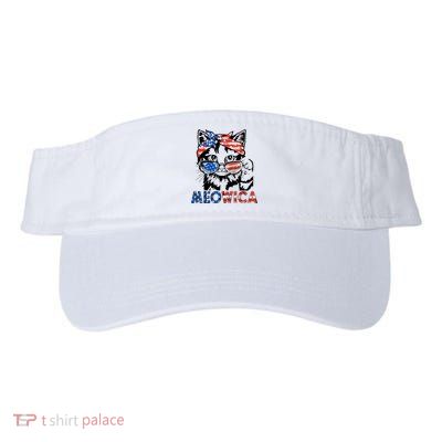 Meowica Cat Sunglasses American Flag 4th Of July Merica Usa Visor