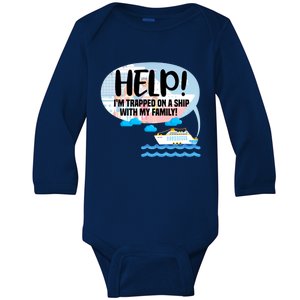 Matching Cruise Ship Family Vacation Trip Travel Relatives Gift Baby Long Sleeve Bodysuit