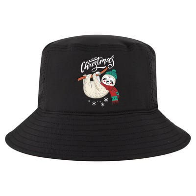 Merry Christmas Slothmas Sloth Lovers Xmas Holiday Funny Gift Great Gift Cool Comfort Performance Bucket Hat