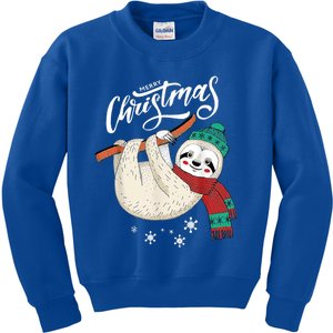 Merry Christmas Slothmas Sloth Lovers Xmas Holiday Funny Gift Great Gift Kids Sweatshirt