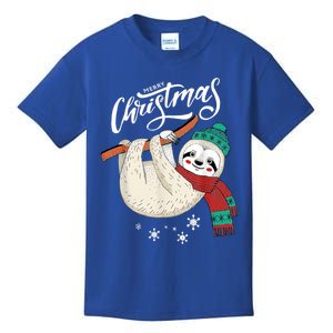 Merry Christmas Slothmas Sloth Lovers Xmas Holiday Funny Gift Great Gift Kids T-Shirt