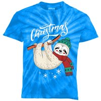 Merry Christmas Slothmas Sloth Lovers Xmas Holiday Funny Gift Great Gift Kids Tie-Dye T-Shirt