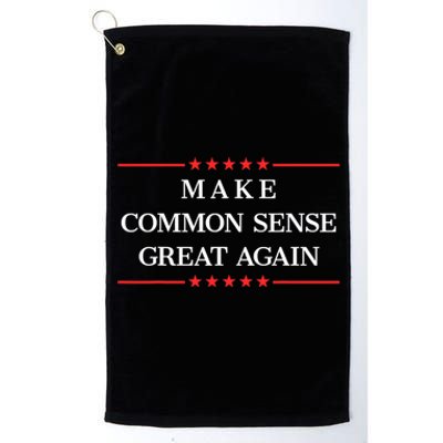 Make Common Sense Great Again Platinum Collection Golf Towel