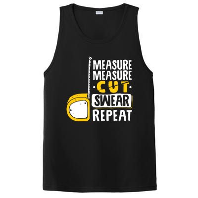 Measure Cut Swear Repeat Woodworking Woodworker PosiCharge Competitor Tank