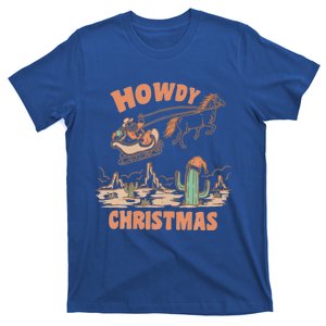 Merry Christmas Santa Claus Horse Cow Howdy Xmas Western Cool Gift T-Shirt