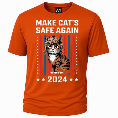 Make Cats Safe Again 2024 Trump Cats Owner Cooling Performance Crew T-Shirt